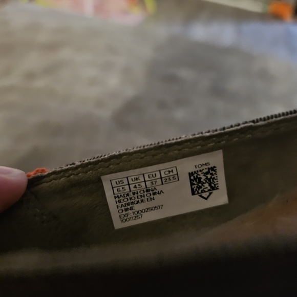 Toms Jutti Toffe Micro Goen Plaid Flat - Picture 5 of 6